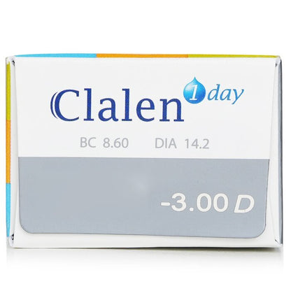 Clalen 1 Day Ultra-Soo Clear Contact Lenses -3.00 30pcs