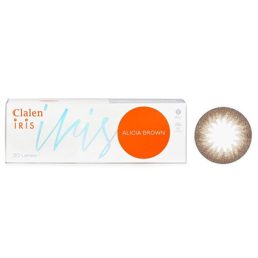 Clalen 1 Day Iris Alicia Brown Color Contact Lenses - - 4.00 30pcs