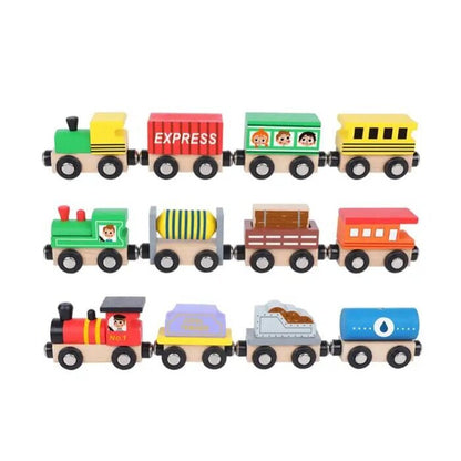 Tooky Toy Co Wooden Train Set 30x22x4cm