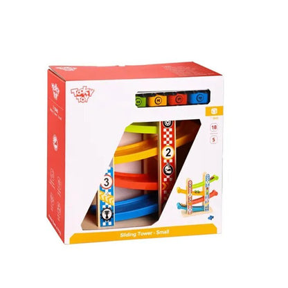 Tooky Toy Co Sliding Tower - Small 32x10x27cm