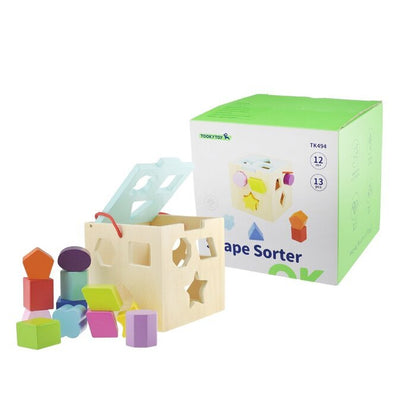 Tooky Toy Co SHAPE SORTER 15x15x15cm