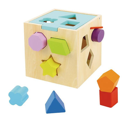 Tooky Toy Co SHAPE SORTER 15x15x15cm