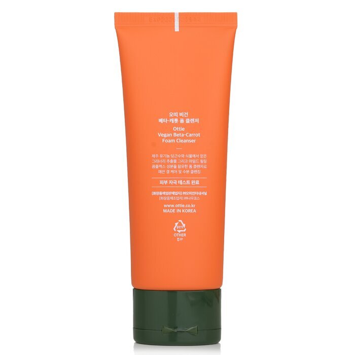 Ottie Vegan Beta-Carrot Foam Cleanser 100ml/3.38oz