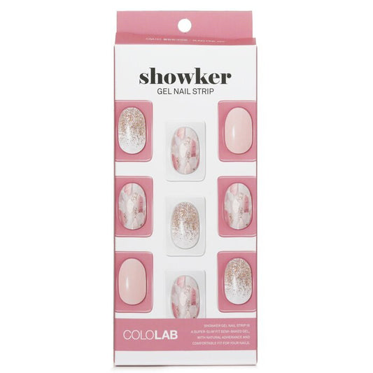 Cololab Showker Gel Nail Strip # CSA101 Bling Pink Art 1pcs