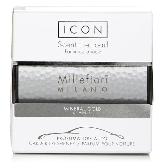 Millefiori Icon Metal Car Air Freshener - Mineral Gold 1pc