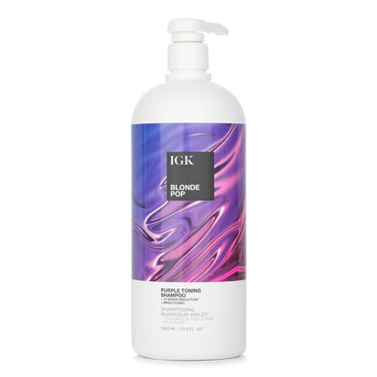 IGK Blonde Pop Purple Toning Shampoo 1000ml/33.8oz