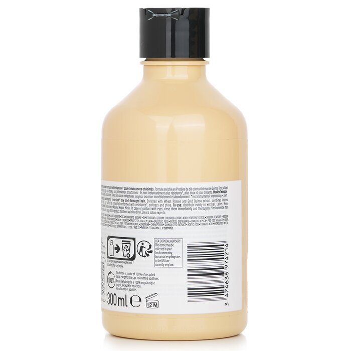 L'Oreal Professionnel Serie Expert - Absolut Repair Protein + Gold Quinoa Instant Resurfacing Shampoo 300ml/10.1oz