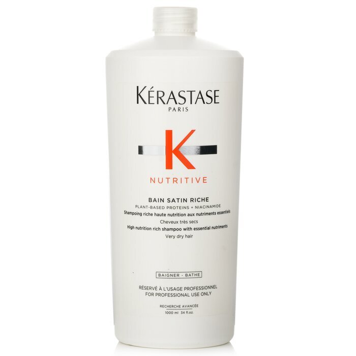 Kerastase Nutritive Bain Satin Riche High Nutrition Rich Shampoo With Essential Nutriments (Very Dry Hair) 1000ml