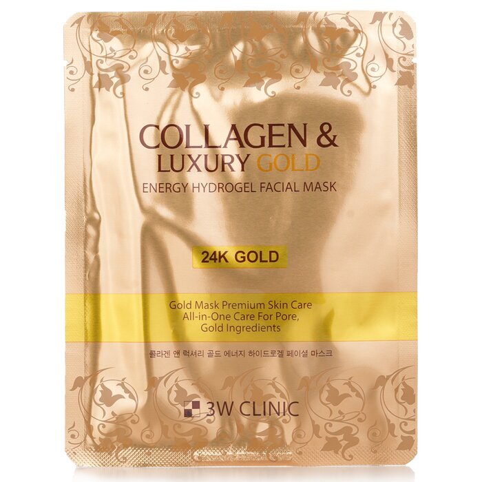 3W Clinic Collagen & Luxury Gold Energy Hydrogel Facial Mask 30g x 5pcs