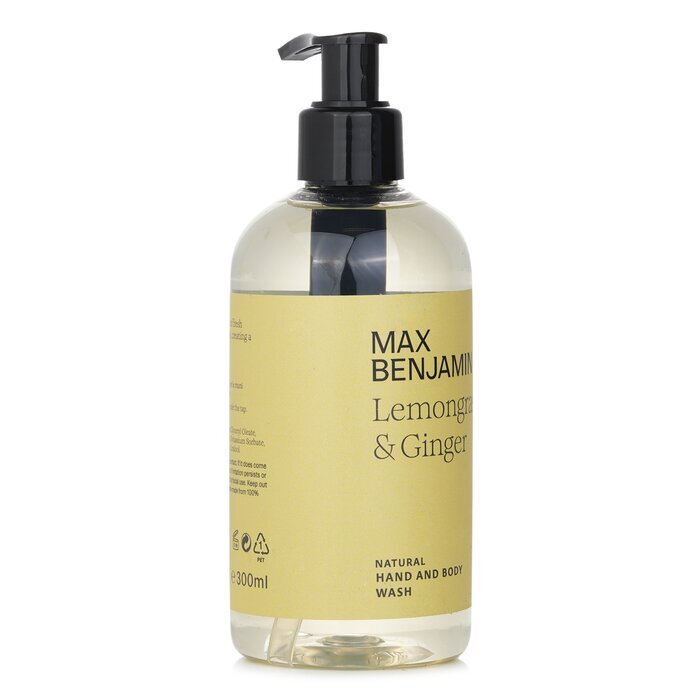 Max Benjamin Natural Hand & Body Wash - Lemongrass & Ginger 300ml