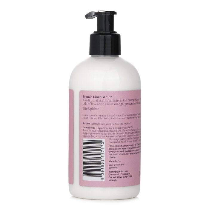 Max Benjamin Natural Hand & Body Lotion - French Linen Water 300ml