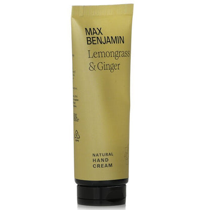 Max Benjamin Natural Hand Cream - Lemongrass & Ginger 75ml