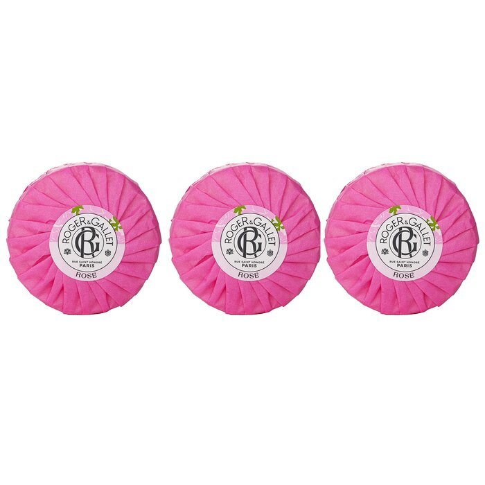 Roger & Gallet Rose Wellbeing Soap Coffret 3x100g