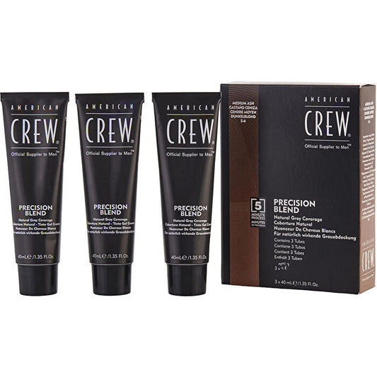 American Crew Set-precision Blend - Medium Ash- 3x 40ml