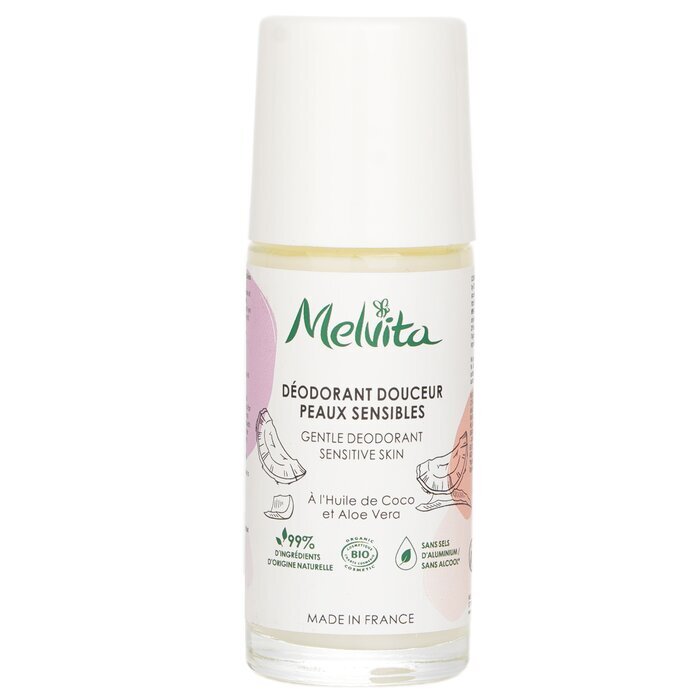 Melvita Gentle Roll On Deodorant for Sensitive Skin 50ml