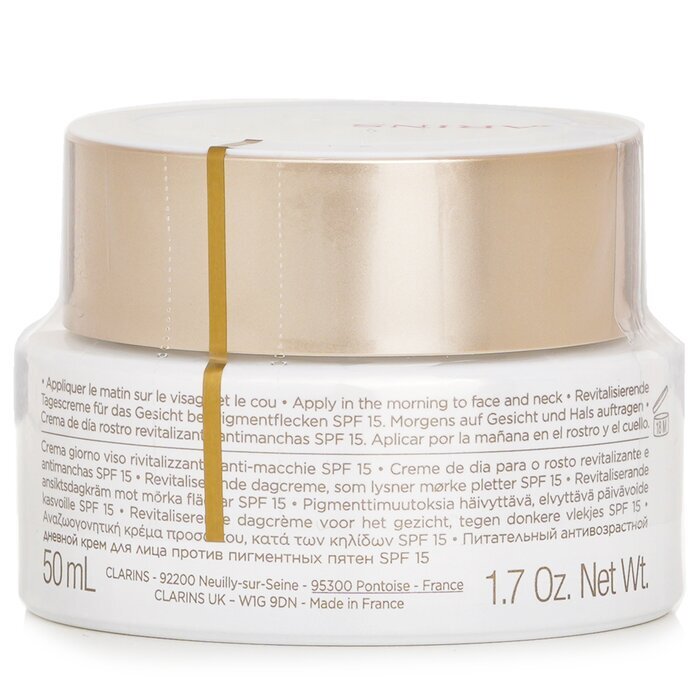 Clarins Nutri Lumière SPF 15 Soin Anti-Taches, Crème de Jour Revitalisante 50 ml