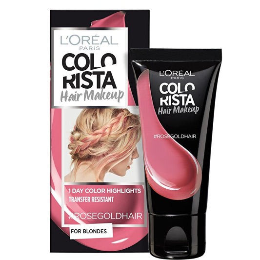 L`Oreal Paris L'Oreal Paris, Colorista Hair Makeup, Semi-Permanent Hair Dye, #ROSEGOLDHAIR, 30 ml
