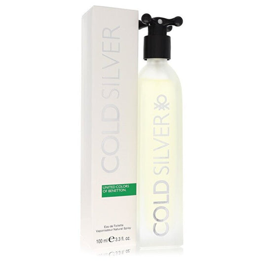 Benetton Cold Silver Eau De Toilette Spray 100ml/3.3oz