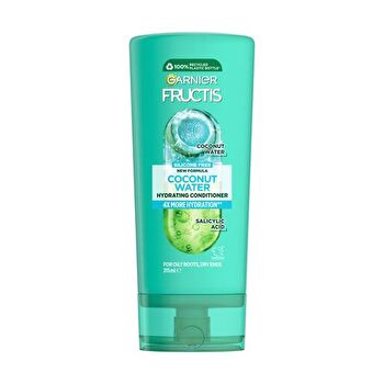 Garnier Fructis Coconut Water Conditioner 315ml for Oily Roots, Dry Ends